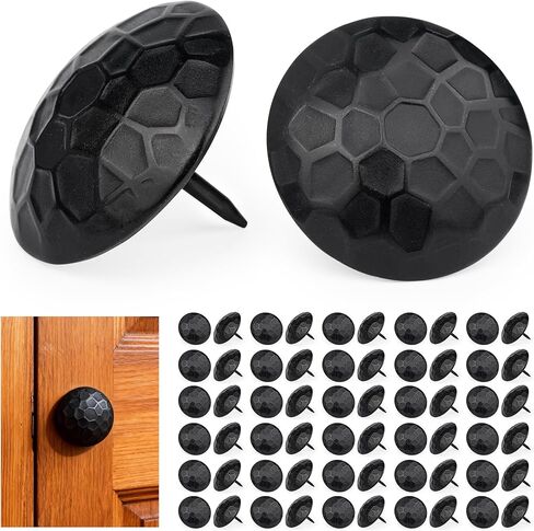 50 Pcs 1 Inch Clavos Large Square Iron Decorative Nails, Rustic Nails Furniture Tacks, Antique Clavos Decorative Nails for Wood,Shutters, Faux Wood Beams, Gates and Furniture in Kuwait