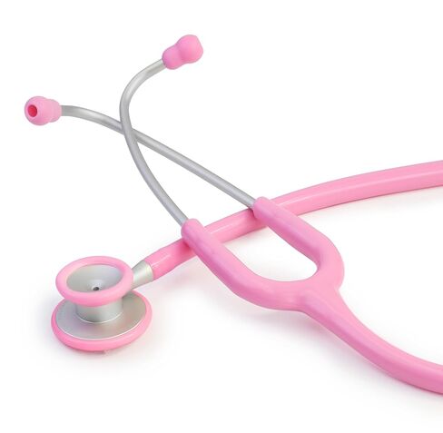 Scian 30G-PK Stethoscope - High-Fidelity Acoustics, Lightweight Aluminum, Satin Tube for Pediatrics & Nursing - Nurse Essentials in Pink in Saudi Arabia