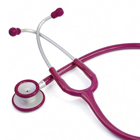 Scian 30G-PK Stethoscope - High-Fidelity Acoustics, Lightweight Aluminum, Satin Tube for Pediatrics & Nursing - Nurse Essentials in Pink in Saudi Arabia