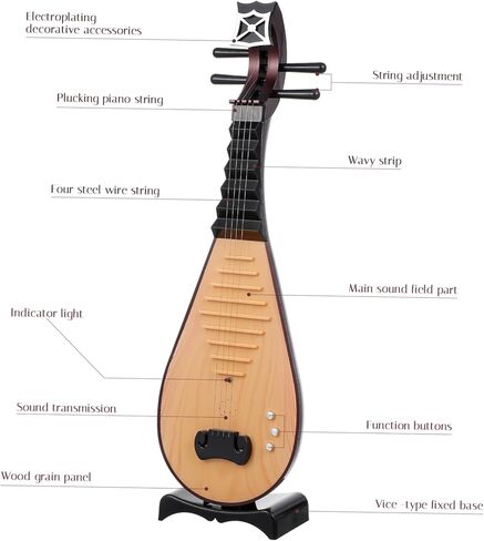 1pc Chinese Lute Simulation Model for Ancient Costume Photography Lightweight Pipa Decor Prop Chic and Design for Traditional Music and Vintage Themes in Kuwait