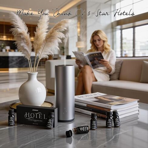مجموعة هدايا زيت ناشر الروائح الفندقية من ARVIDSSON - مستوحاة من روائح فنادق 5 نجوم - زيوت عطرية فندقية فاخرة للناشر والحرف اليدوية، مجموعة زيوت مجموعة الفنادق 6 × 10 مل، 0.34 أونصة سائلة in Kuwait