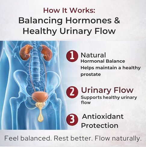 RestFlow Pro – Advanced Prostate Support Supplement – Saw Palmetto Free Formula with Beta-Sitosterol & Pumpkin Seed Oil – Supports Urinary Flow & Nighttime Comfort – 120 Capsules in Saudi Arabia