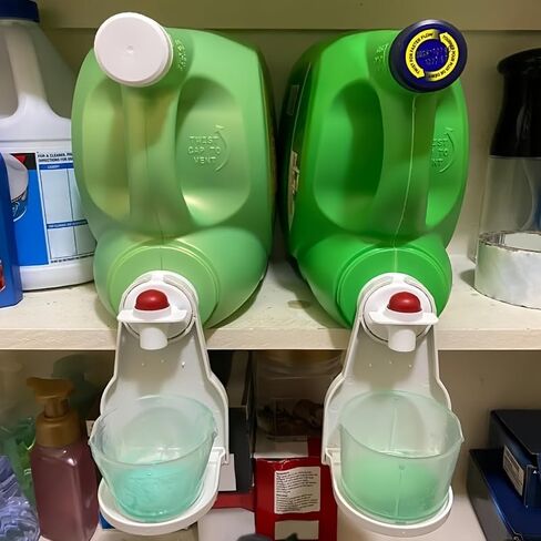 1PC Laundry Detergent Cup Holders and Liquid Detergent Dispensers,Keeping Your Washer,Dryer,and Laundry Floor Clean and Organized,Suitable for Most Bottle Sizes in Saudi Arabia