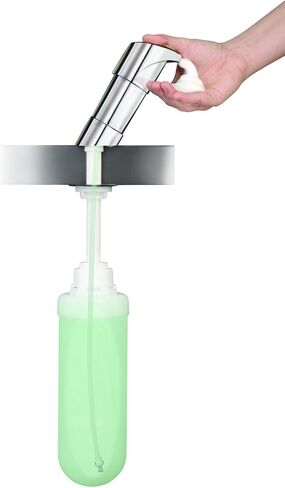 TOPFILL™ Manual Counter Mount Dispenser, Refills from Above The Counter, Chrome Finish, Kutol #9930CHR, Sold one Each in Kuwait