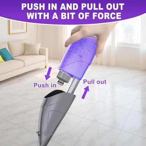 زجاجة قابلة لإعادة التعبئة سعة 520 مل لممسحة رش IOPRETTY: زجاجات بديلة لـ IOPRETTY فقط - خزان مياه لتنظيف الأرضيات متعددة الأسطح in Kuwait