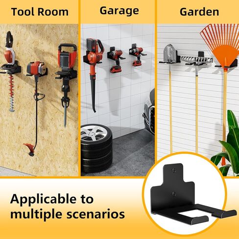 Garage Organization Wall Mounted Storage Rack, Heavy Duty Tool Hanger for Grass Trimmer, Hedge Trimmer, Weed Wacker and Garden Power Tools, 1 Pack in Saudi Arabia