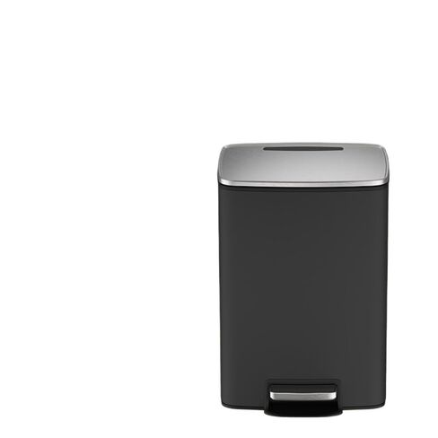 Multi-Scene Foot Pedal Trash Can, Suitable for Kitchen, Bathroom & Living Room, One-Step Silent Lid Opening(Milk White 12L) in Kuwait