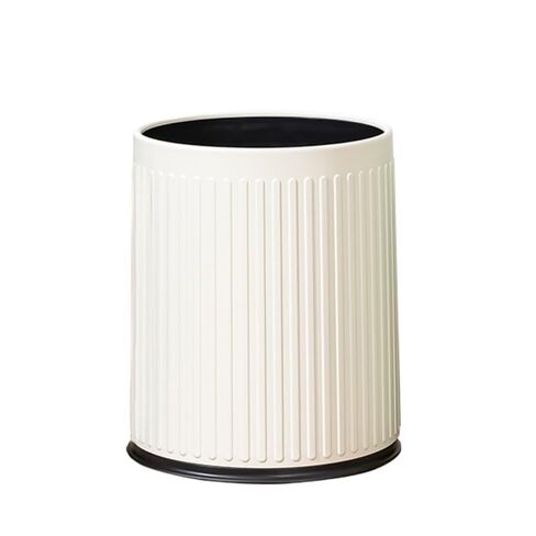 Practical Anti-Slip Easy-Clean Trash Can: Large-Capacity, Perfect for Modern Minimalist & Cream Style Spaces(TG5330 Gray) in Kuwait