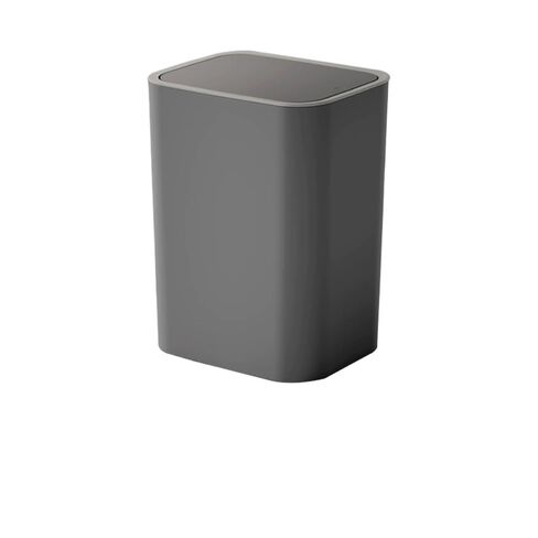 Square Minimalist Lidded Trash Can: Odor-Sealed, Fit for Living Rooms, Kitchens & Bathrooms(TG5210 White 【Large Size 12L】 Floor Model) in Kuwait