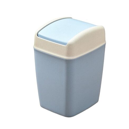 Practical Touch-Free Flip-Lid Trash Can: Easy to Clean, Perfect for Modern Minimalist & Ins Style Spaces(Wheat StrawGreen) in Kuwait
