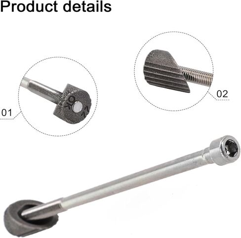 Bike Steel Stem Adapter Bolt & Wedge, 22.2mm Stem Conversion Kit, M8 Thread 170Mm Length Bike Stem Wedge Nut Replacement Adapter, Handlebar Extension Adapter in Kuwait