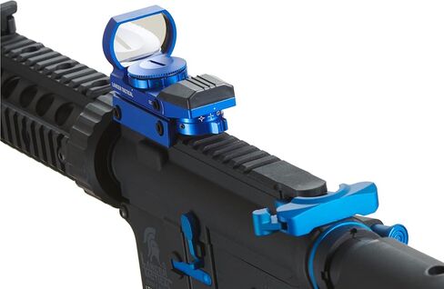 بندقية Lancer التكتيكية Gen 2 M4 SD Blue Carbine Combo Airsoft AEG مع نقطة رؤية حمراء (بطارية نيمه 9.6 فولت، شاحن، 1000 طلقة 0.20 جم BBS متضمنة) in Kuwait