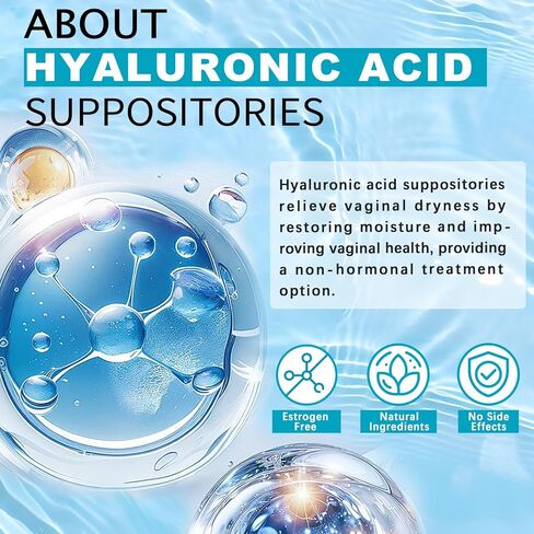 ARME 20MG تحاميل مرطبة مهبلية بحمض الهيالورونيك + زيت جوز الهند وVE 72 ساعة لجفاف المهبل من انقطاع الطمث، أفضل منتجات جفاف المهبل خالية من الهرمونات، كمية تكفي لمدة شهر واحد (12 إدراج) in Kuwait