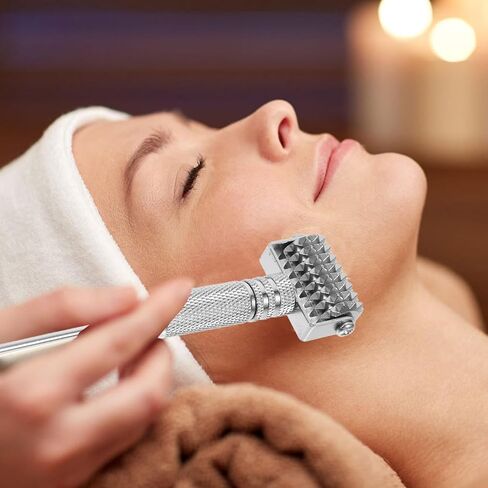 EXCEART Acupuncture Pen Ear Massage Tool Face Roller Adjustable Deep Tissue Massage Tool for Face Ear Self-Massage in Kuwait