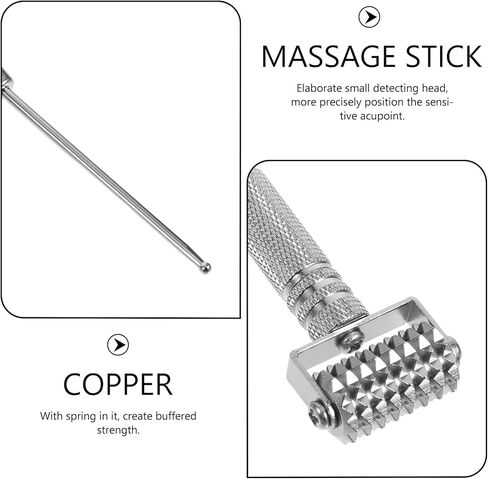 EXCEART Acupuncture Pen Ear Massage Tool Face Roller Adjustable Deep Tissue Massage Tool for Face Ear Self-Massage in Kuwait