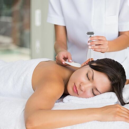 EXCEART Acupuncture Pen Ear Massage Tool Face Roller Adjustable Deep Tissue Massage Tool for Face Ear Self-Massage in Kuwait