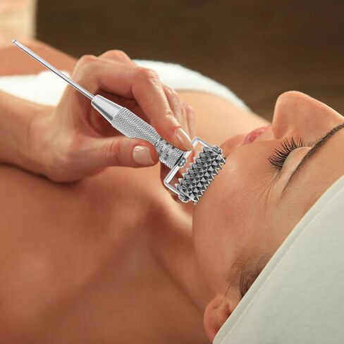 EXCEART Acupuncture Pen Ear Massage Tool Face Roller Adjustable Deep Tissue Massage Tool for Face Ear Self-Massage in Kuwait