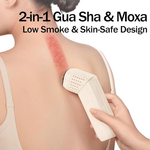 Bian Stone Moxibustion Stick - Handheld Gua Sha Tool for Facial & Full Body, Multi-Functional Massage Instrument Home Spa Wellness Gift Set（Comes with Essential Oils and Moxa Sticks） in Kuwait