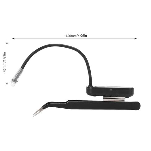PUSOKEI 405nm LED Lash Glue Curing Light، مصباح تمديد رموش احترافي مع معقوفة مرنة، علاج سريع في ثانية واحدة لفناني الرموش in Saudi Arabia