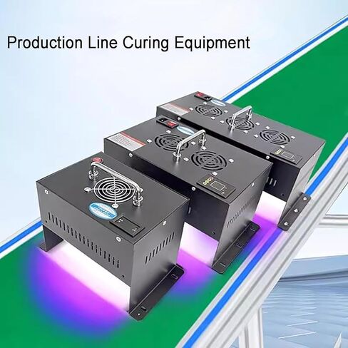 High-Power LED Curing Lamp with Digital Display, 365nm/395nm/405nm Wavelengths, for Resin, Adhesives, Printing, and Inks in Production Lines (100W) in Saudi Arabia