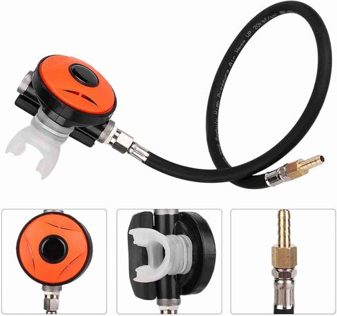 2nd Stage Diving Regulator, Adjustable Scuba Regulator Explorer with Mouthpiece Snorkel Equipment Accessory for Diving Activities in Saudi Arabia