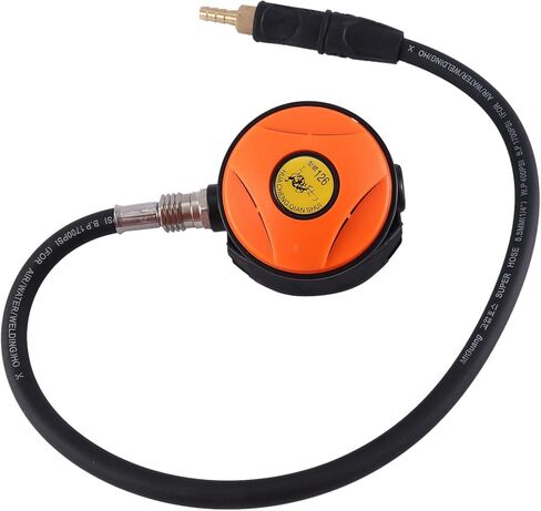 Scuba Diving Diver Regulator Diving Snorkel Tube Snorkeling Equipment Pressure Reducer 2Nd Dive Diving Regulator-Orange in Saudi Arabia