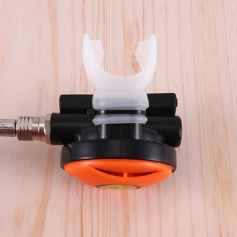Scuba Diving Diver Regulator Diving Snorkel Tube Snorkeling Equipment Pressure Reducer 2Nd Dive Diving Regulator-Orange in Saudi Arabia