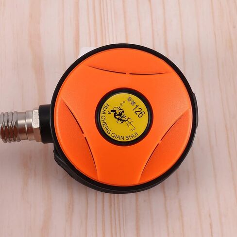 Scuba Diving Diver Regulator Diving Snorkel Tube Snorkeling Equipment Pressure Reducer 2Nd Dive Diving Regulator-Orange in Saudi Arabia