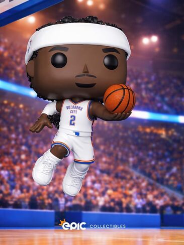 كرة السلة البوب: OKC Thunder - Shai Gilgeous Alexander (SGA) شخصية من الفينيل متضمنة مع واقي صندوق متوافق مع Funko in Saudi Arabia