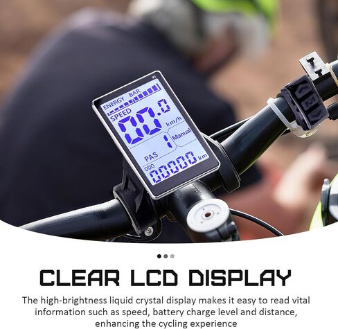 شاشة LCD للدراجة الكهربائية، لوحة تحكم في عرض الدراجة الإلكترونية، 5 دبوس 24 فولت 36 فولت 48 فولت 60 فولت أجزاء بديلة لشاشة الكمبيوتر لركوب الدراجات 31.8 22.2 مم للدراجات الإلكترونية، سكوتر إلكتروني in Saudi Arabia
