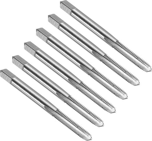 uxcell 6pcs Straight Flute Thread Tap, 6-32 UNC Screw Threading Tapping Tool Thread Milling Machine Taps, High-Speed Steel 6542 (HSS 6542) in Saudi Arabia