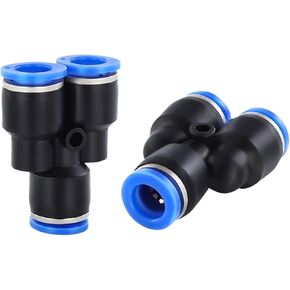 1pcs PY PW Pneumatic Quick Coupling Tee Reducing Y-type Gas Pipe Fitting Plastic 4 6 8 10 12 14 16mm Pipe Hose(PW8-4) in Saudi Arabia