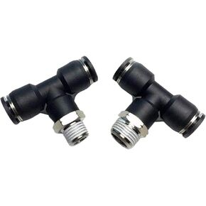 1pcs PB Pneumatic Quick Connector N1/8 "1/4" 3/8 "1/2" NPT External Thread Tee British Pipe 5/32 1/4 5/16 3/8 1/2 PU Hose Air Pipe(PB 3l8-N04(NPT1l2)) in Saudi Arabia