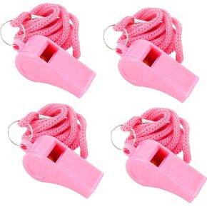 صافرة، صفارات وردية مع حبل بلاستيكي عالي الصوت للحكم بصوت عالٍ وصافرة طوارئ صوتية واضحة للمعلمين والمسؤولين عن سياسات المدرسة وعشاق كرة القدم في الهواء الطلق وحفلات تدريب الكلاب in Kuwait