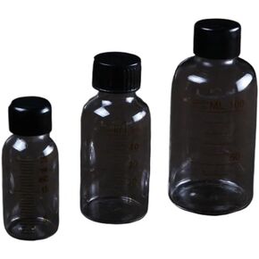 زجاجة مصل زجاجية معيرة للمختبر أو زجاجة كاشف للأواني الزجاجية من دوران مع غطاء لولبي متدرج (50 مل 5 قطع) in Kuwait