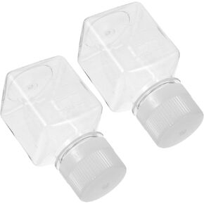 2Pcs Plastic Graduated Serum Vial Bottles Narrow Mouth Bottles for Laboratory and Medical Use and Leak Resistant Design in Kuwait