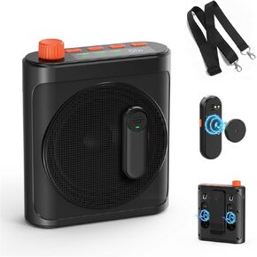 yAyusi Wireless Voice Amplifier for Teachers with 2 Magnetic Lavalier Mics, Hands Free Mini Portable Microphone and Speaker with Lanyard, Rechargeable Teacher Microphones for Classroom/Meetings/Speech in Kuwait