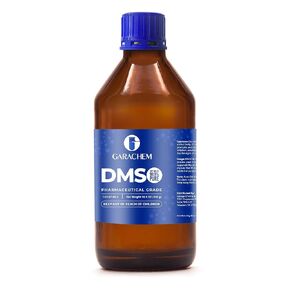 GARACHEM درجة صيدلانية 99.9% DMSO نقي في زجاجة زجاجية، سائل نقي ثنائي ميثيل سلفوكسيد 16.9 أونصة، غير مخفف، رائحة منخفضة in Kuwait
