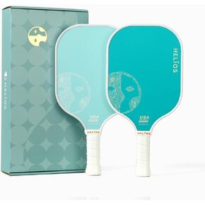 مجموعة مجداف كرة البيسبول الأساسية من هيليوس مكونة من قطعتين - رذاذ المحيط | سطح من الألياف الزجاجية المقواة مع قلب قرص العسل التفاعلي | 8oz، مجموعة المبتدئين للتحكم | تمت الموافقة على برنامج USAP in Kuwait