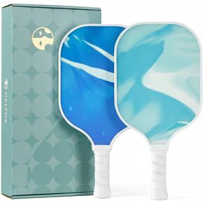 هيليوس خيون مجموعة مجداف بيكلبول مكونة من 2 – أورورا | مجاذيف خيون في الفجر والصباح | سطح من الألياف الزجاجية المقواة مع قلب قرص العسل التفاعلي | 8oz، مجموعة المبتدئين للتحكم | تمت الموافقة على برنامج USAP in Kuwait