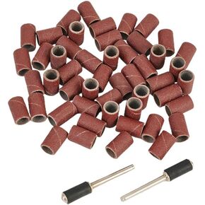 50 قطعة من أشرطة الصنفرة ذات 320 حبيبة بقطر 6 مم لتلميع الخشب وأكمام دوارة مقاومة للتآكل من أجل تنعيم الصنفرة in Kuwait