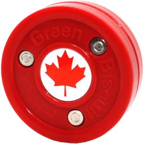 Green Biscuit Canada Flag Puck Olympic Hockey Practice Outdoor Puck in Kuwait