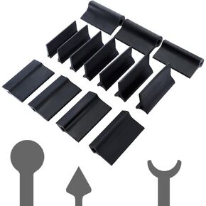 14 قطعة من وسادة التلميع المطاطية ذات الخطوط المرنة، كتلة صنفرة مقعرة محدبة، حامل ورق الصنفرة، أدوات النجارة، كتلة طحن محيطية مزدوجة لنحت الخشب والحرف اليدوية (مطاط أسود) in Kuwait