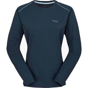 قوة Rab Women's Ls Tee-تي شيرت خفيفة الوزن لأكمام طويلة للمشي لمسافات طويلة والتسلق والركض in Kuwait