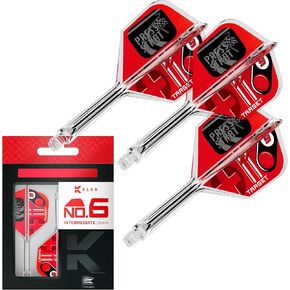 Target Darts K-Flex Game Over، اضغط على Start & You Win No.6 - حزمة من 3 رحلات وأعمدة رمي السهام المتكاملة، نظام جذعي مصبوب الكل في واحد، أطوال قصيرة ومتوسطة ومتوسطة، ملحق Pro Dart in Kuwait
