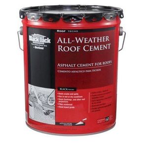 أسمنت السقف بلاك جاك من جاردنر-جيبسون - أسمنت الأسقف المقاوم للماء في جميع الأحوال الجوية، أسفلت، 4.75 جالون in Kuwait