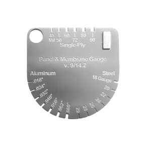 WAKALALA Professional Roofing Thickness Gauge Tool | Magnetic Stainless Steel Metal Gauge for Single/Double Layer Membrane & Sheet Material | High Precision Metal Roofing Inspection & Building Tool in Kuwait