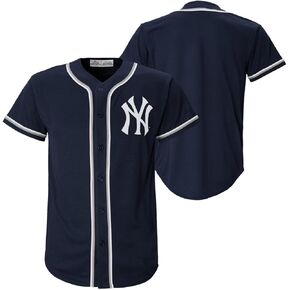 نيويورك يانكيز MLB للأطفال الشباب 4-18 فريق البحرية اللون المطرزة مخيط شعار البيسبول الأزياء جيرسي in Kuwait