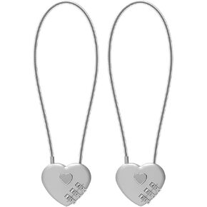 Small Combination Lock for Locker, Cable Lock with Code, Pink Padlock Combination, for Luggage, Suitcase, Gym Locker, Backpack Zipper, Cabinet, Box, Fence Gate, Travel Safe, Outdoor Use in Kuwait