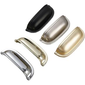 تسحب مقبض الصلبة سبائك الزنك نصف دائرة مقابض للخزانة خزانة درج أثاث المطبخ 1 قطعة (الذهب مشرق) in Kuwait